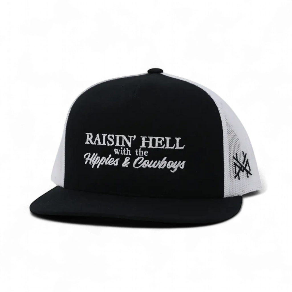 Raising Hell with the Hippies and Cowboys Snapback Hat