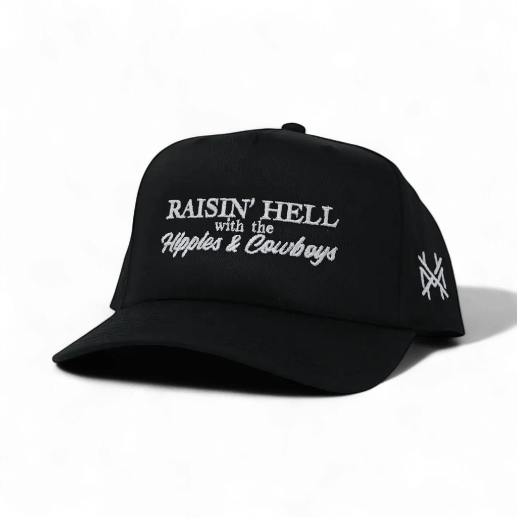 Raising Hell with the Hippies and Cowboys Snapback Hat